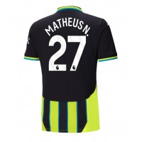 Manchester City Matheus Nunes #27 Vieraspaita 2024-25 Lyhythihainen